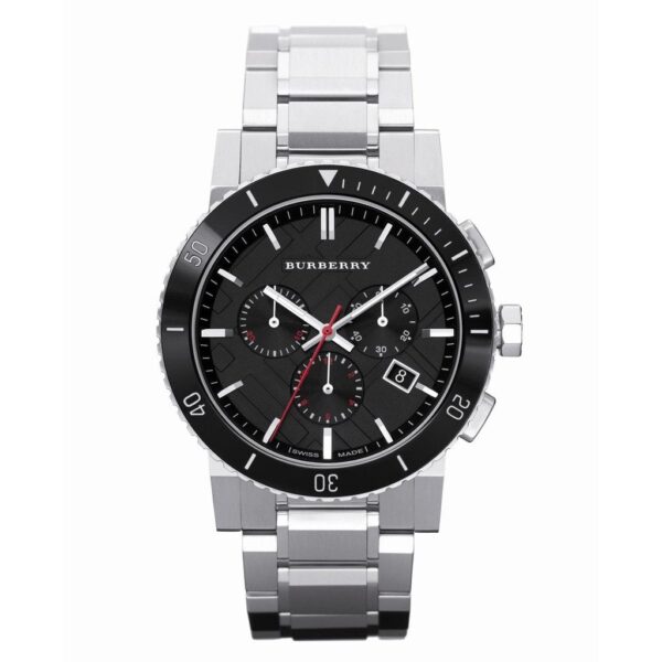 Burberry Mens Watch Chronograph The City Silver Bu9380