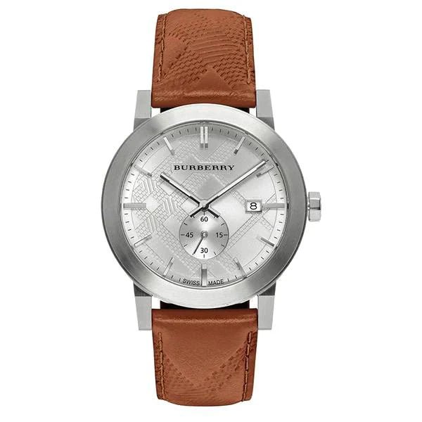 Burberry Mens Watch The City Silver Brown Bu9904