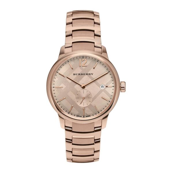 Montre homme Burberry The Classic en or rose BU10013