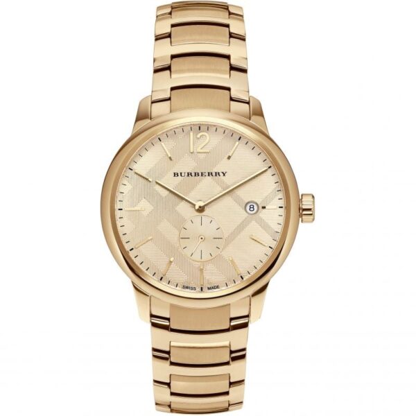 Burberry Mens Watch The Classic Yellow Gold Bu10006