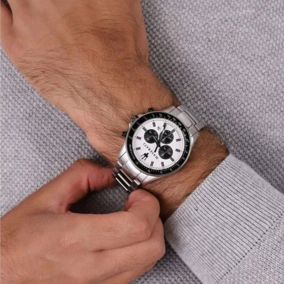 Maserati R8873640003 Sfida Chrono Mens Silver Watch - alternate view