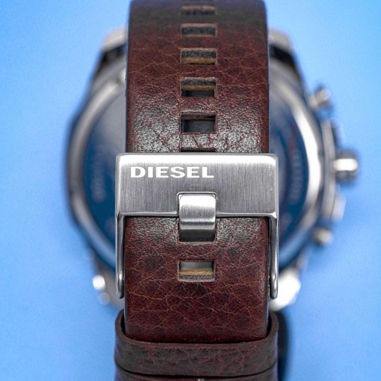 Diesel Dz4281 Men S Chronograph Mega Chief Blue Brown Watch - Image 4