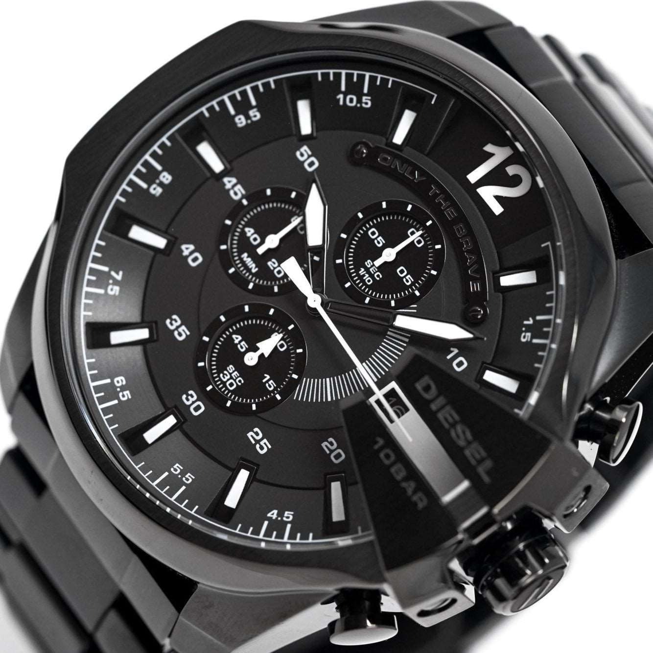 Diesel Dz4283 Men S Chronograph Mega Chief Black Pvd Watch - Image 2