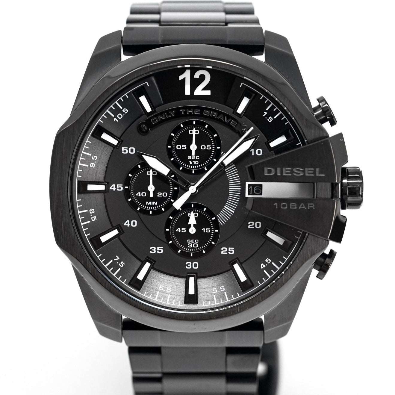 Diesel Dz4283 Men S Chronograph Mega Chief Black Pvd Watch - Image 4