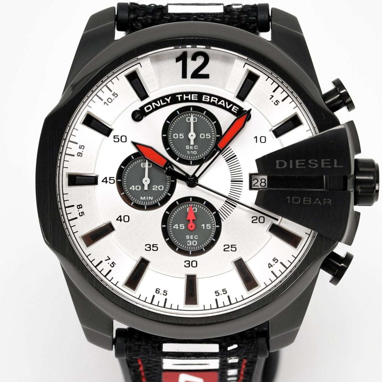 Diesel Dz4512 Men S Chronograph Mega Chief Black Grey Watch - Image 4