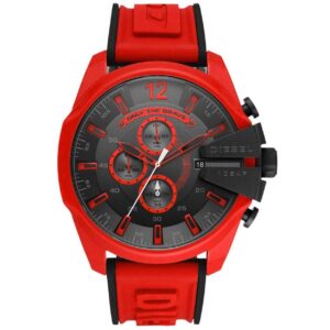 Diesel Dz4526 Men S Chronograph Mega Chief Red Watch