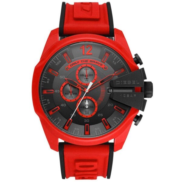 Diesel Dz4526 Men S Chronograph Mega Chief Red Watch