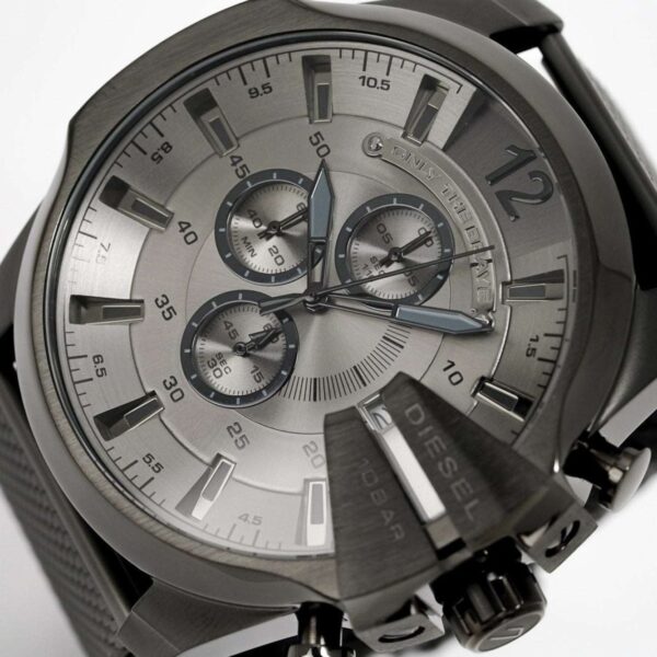 Diesel Dz4527 Herren Chronograph Mega Chief Gunmetal Mesh Uhr - alternate view