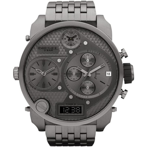 Diesel Dz7247 Men S Chronograph Big Daddy Gun Metal Watch