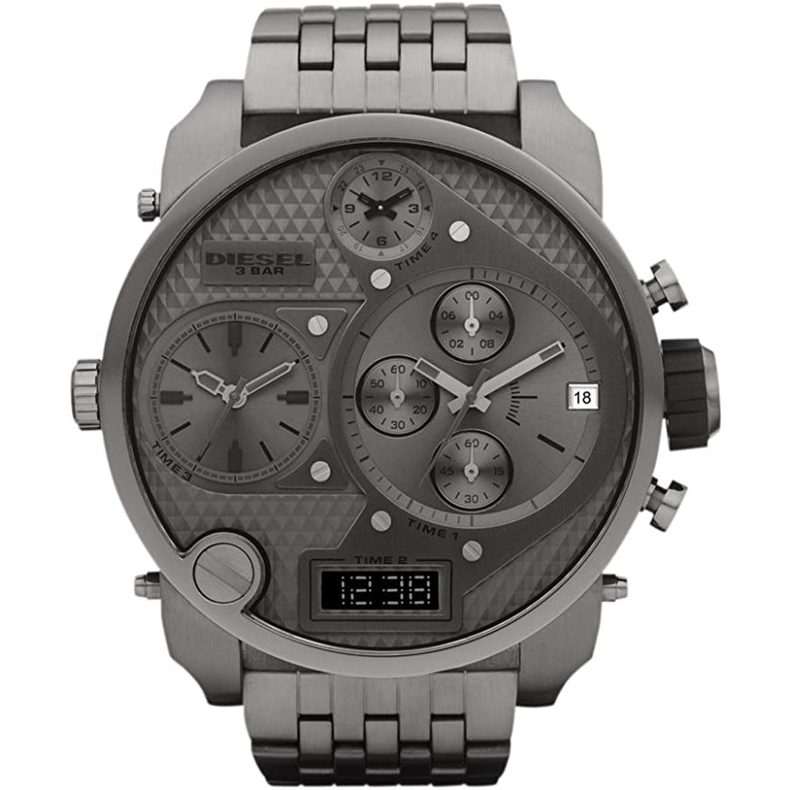 Diesel Dz7247 Men S Chronograph Big Daddy Gun Metal Watch