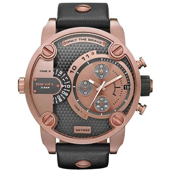 Diesel Dz7282 Men S Little Daddy Rose Gold Chronograph Watch