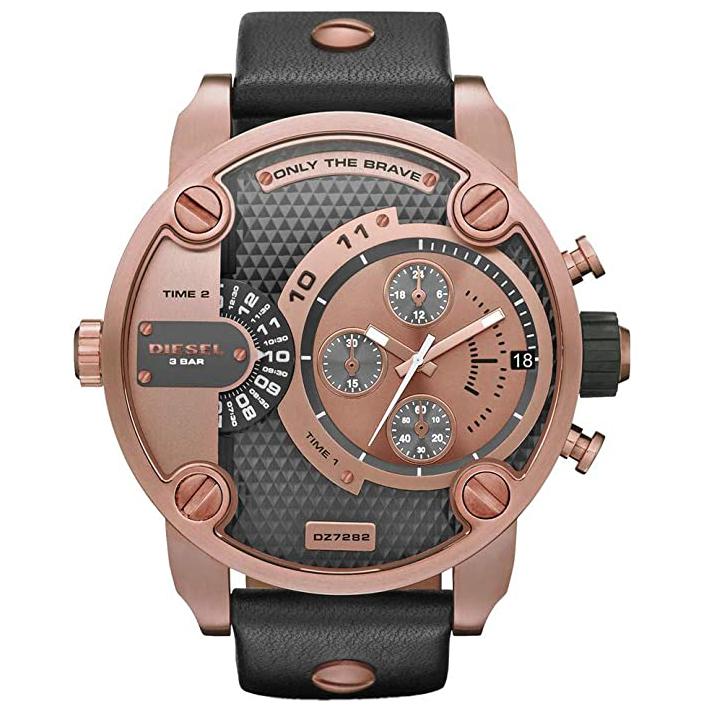 Diesel Dz7282 Men S Little Daddy Rose Gold Chronograph Watch