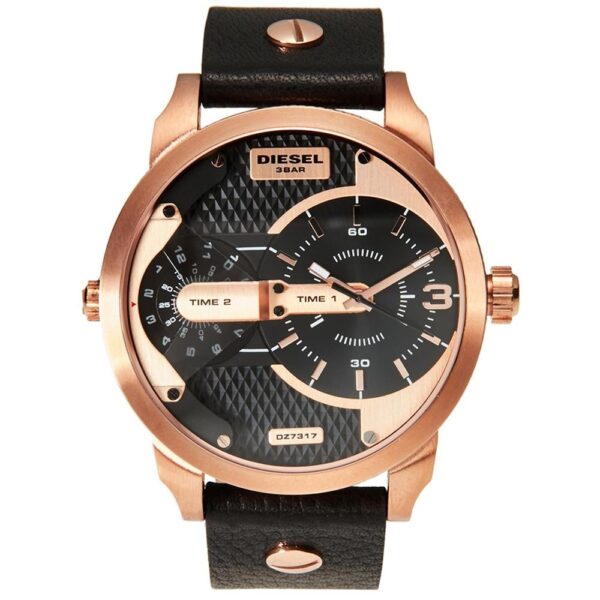 Diesel Dz7317 Men S Rose Gold Mini Daddy Chronograph Watch