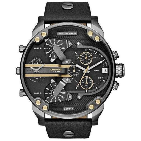 Diesel DZ7348 Herrenuhr Mr. Daddy 2.0, schwarz, Chronograph