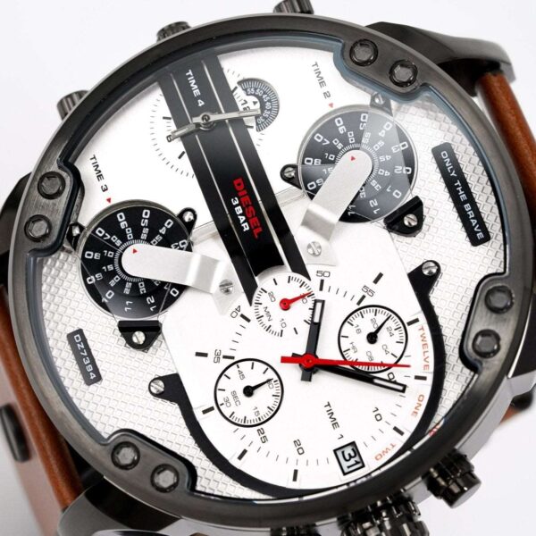 Diesel DZ7394 Herren-Chronograph Mr. Daddy 2.0 Braune Uhr - alternate view
