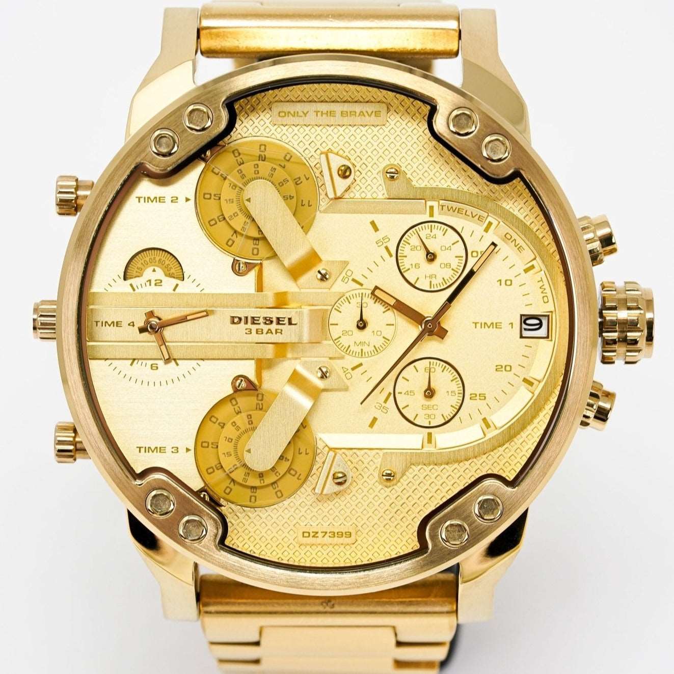 Diesel Dz7399 Men S Chronograph Mr Daddy 2 0 Yellow Gold Watch - Image 4