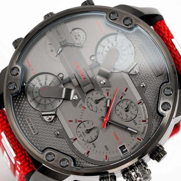 Diesel Dz7423 Herren-Chronograph Mr Daddy 2.0, rot - alternate view