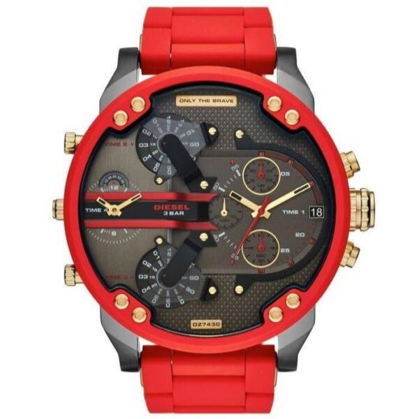 Diesel DZ7430 Herren-Chronograph Mr. Daddy 2.0, rot