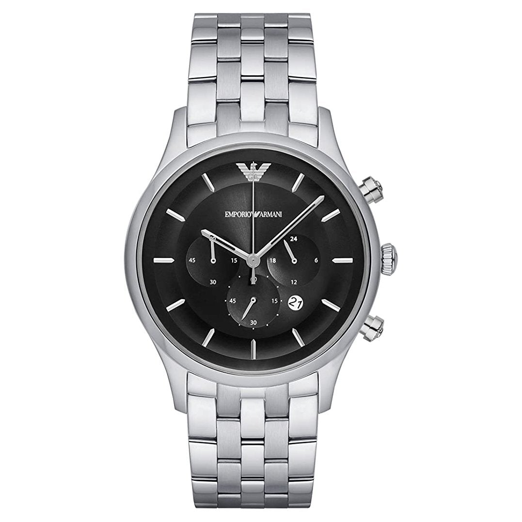 Emporio Armani Ar11017 Men S Black Chronograph Watch