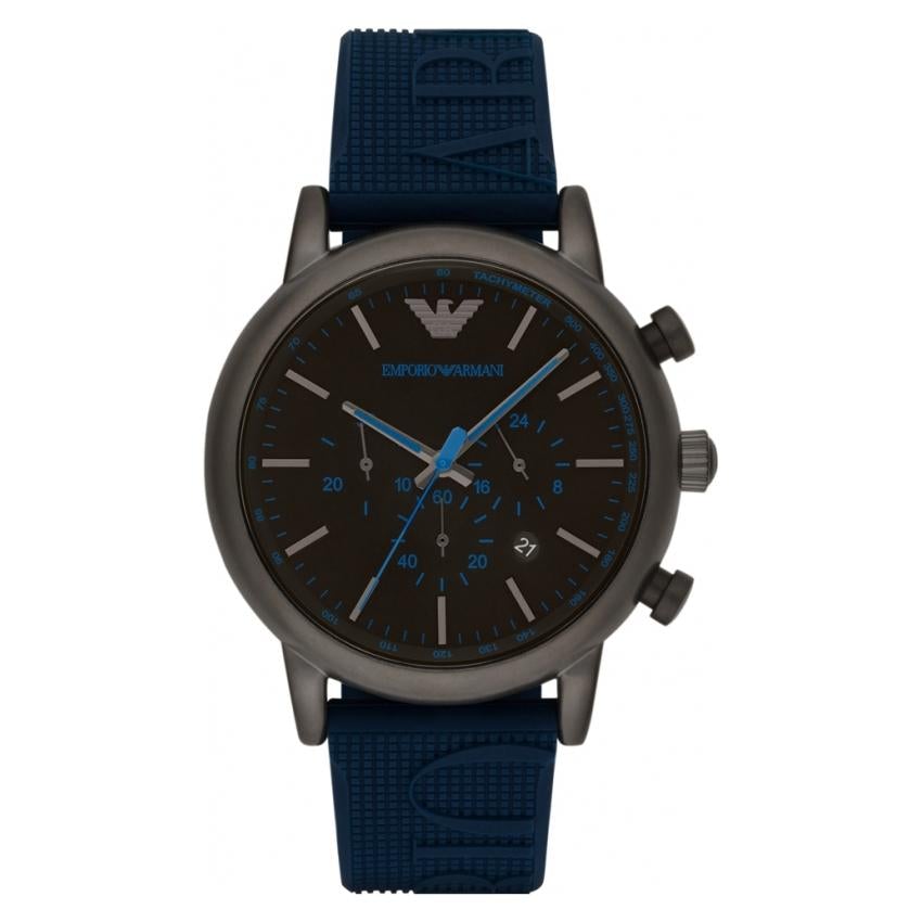 Emporio Armani Ar11023 Men S Luigi Blue Chronograph Watch