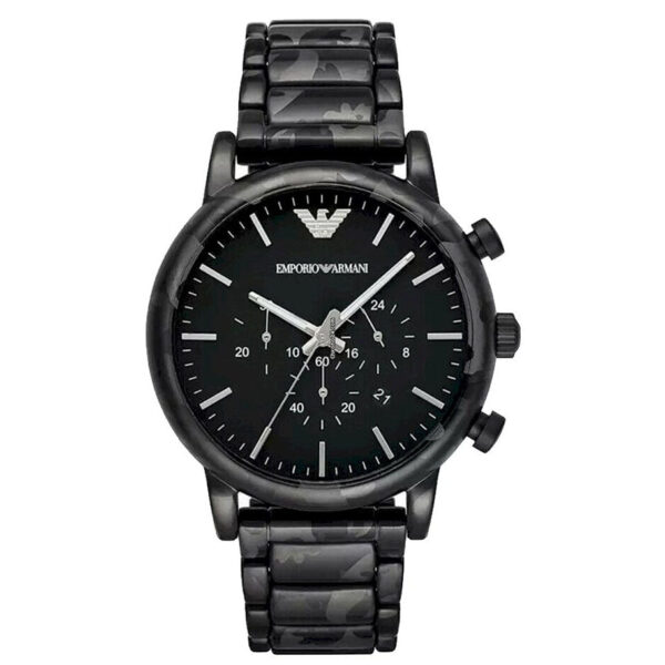 Emporio Armani Ar11045 Men S Luigi Black Chronograph Watch
