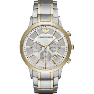 Emporio Armani Ar11076 Men S Two Tone Chronograph Watch