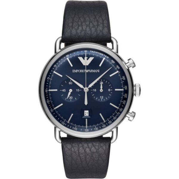 Emporio Armani Ar11105 Men S Aviator Blue Watch