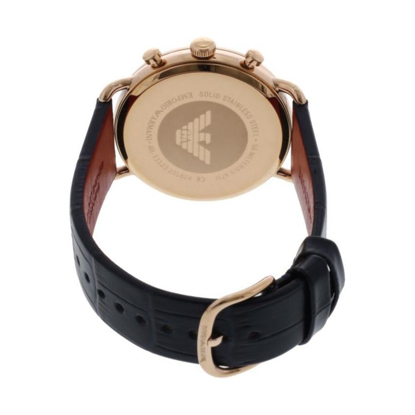 Emporio Armani Ar11123 Men S Blue Chronograph Watch - Image 2