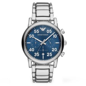 Emporio Armani Ar11132 Men S Luigi Silver Chronograph Watch