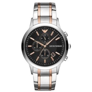 Emporio Armani Ar11165 Men S Renato Two Tone Chronograph Watch