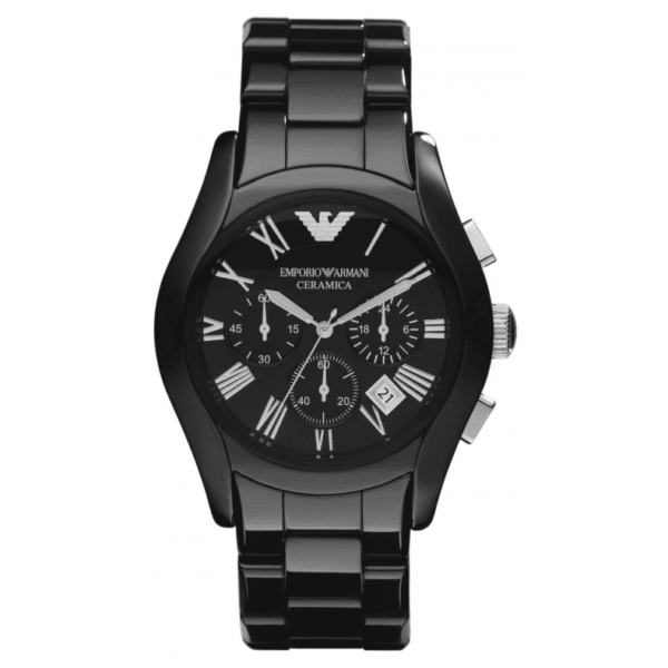 Emporio Armani Ar1400 Men S Black Chronograph Watch