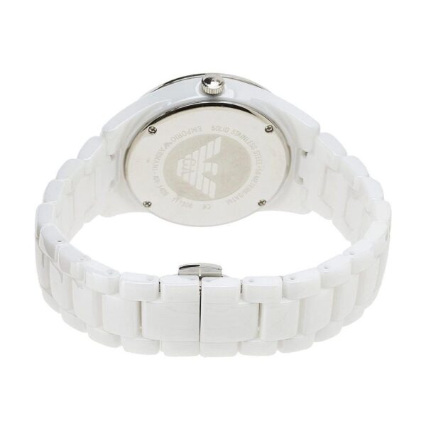 Emporio Armani Ar1456 Ladies White Crystal Watch - alternate view