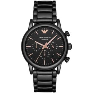 Emporio Armani Ar1509 Men S Rose Gold Chronograph Watch