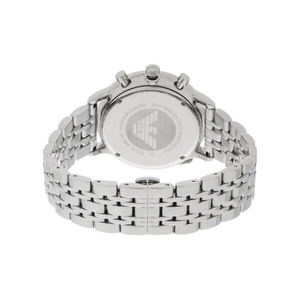 Emporio Armani Ar1648 Men S Silver Chronograph Watch - alternate view