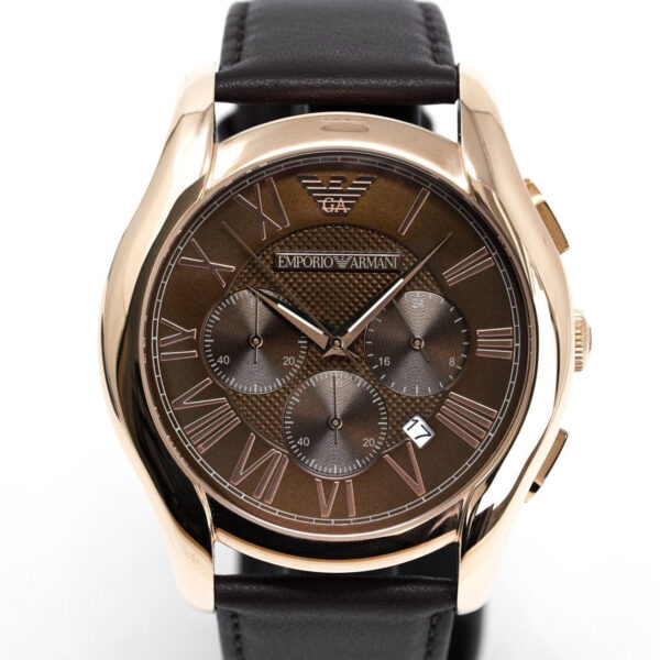 Emporio Armani Ar1701 Men S Chronograph Rose Gold Pvd Watch - alternate view