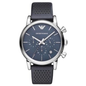 Emporio Armani Ar1736 Men S Blue Chronograph Watch