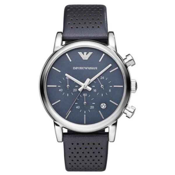 Emporio Armani Ar1736 Men S Blue Chronograph Watch