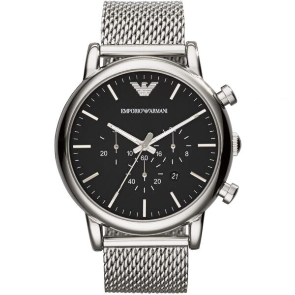 Emporio Armani Ar1808 Men S Luigi Chronograph Mesh Watch