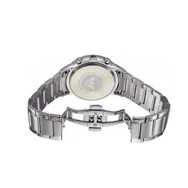 Emporio Armani Ar1933 Men S Silver Tone Chronograph Watch - alternate view