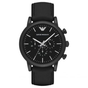 Emporio Armani Ar1970 Men S Luigi Black Chronograph Watch