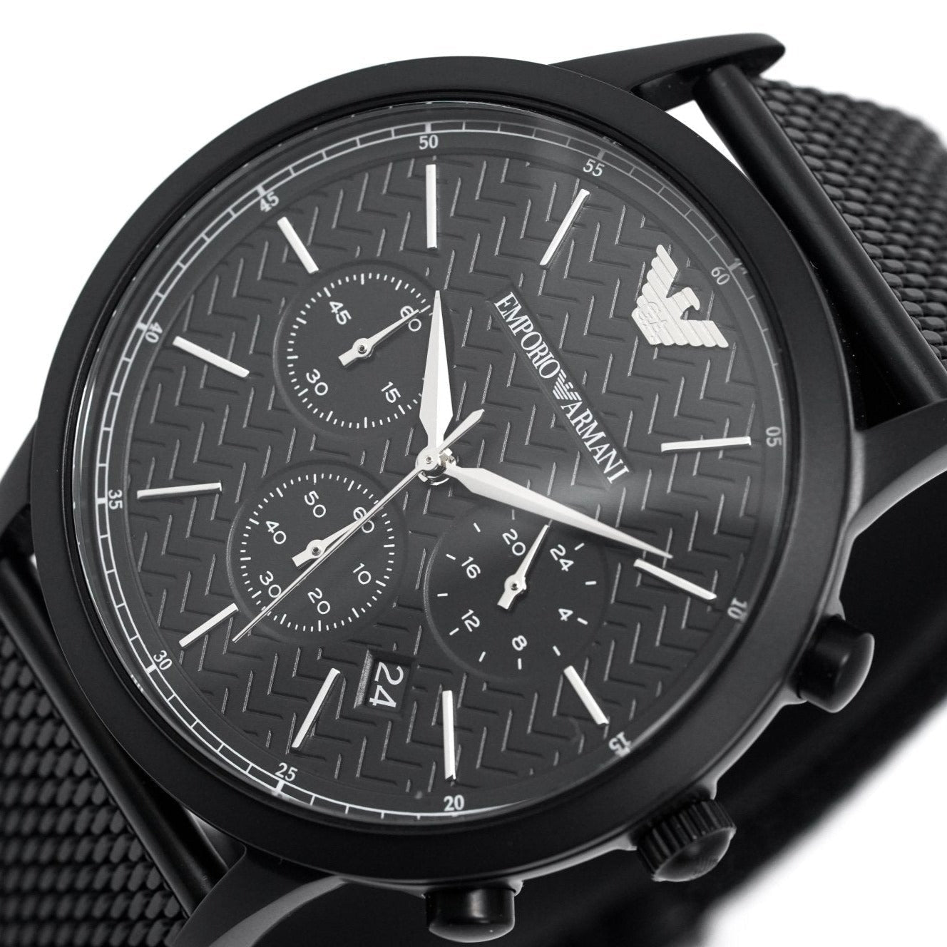 Emporio Armani Ar2498 Men S Chronograph Watch Black Pvd - Image 4