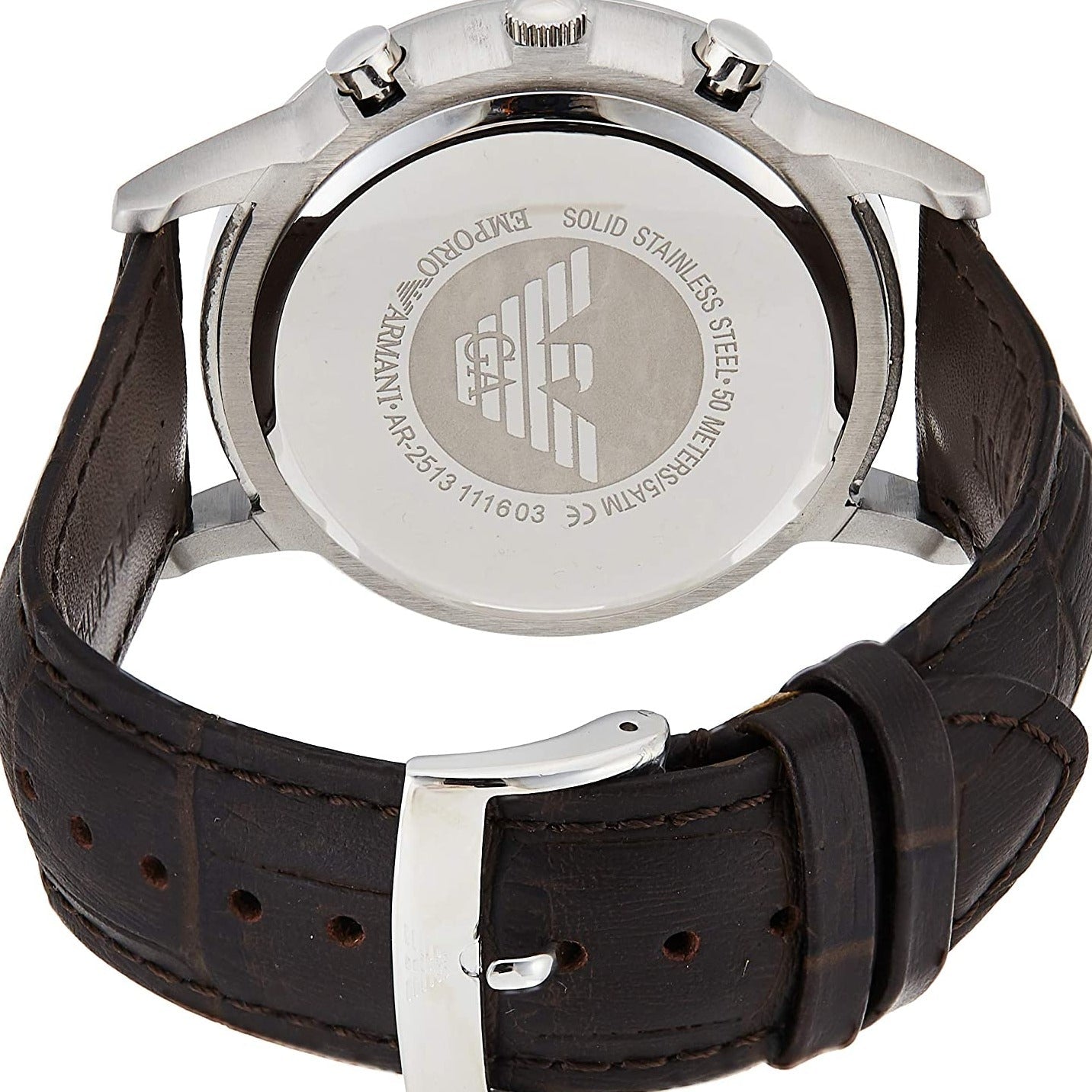 Emporio Armani Ar2513 Men S Renato Chronograph Grey Watch - Image 2