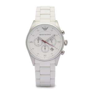Emporio Armani Ar5867 Ladies White Chronograph Watch