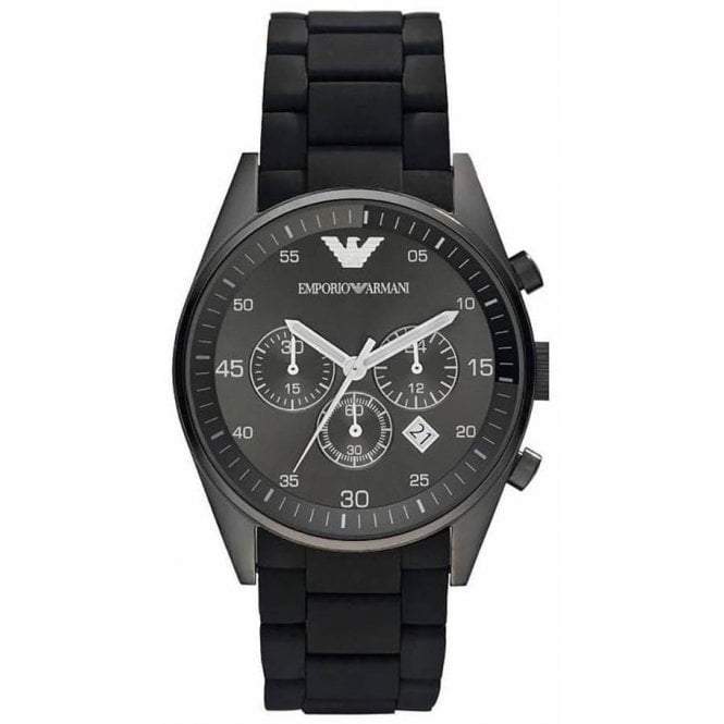 Emporio Armani Ar5889 Men S Black Chronograph Watch