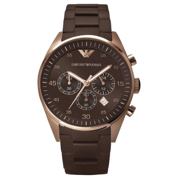 Emporio Armani Ar5891 Ladies Chronograph Brown Watch