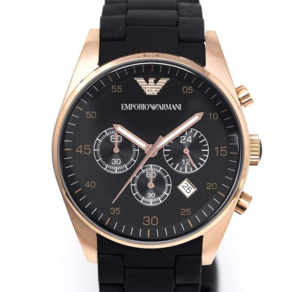 Emporio Armani Ar5906 Ladies Sportivo Chronograph Rose Gold Pvd Watch - alternate view
