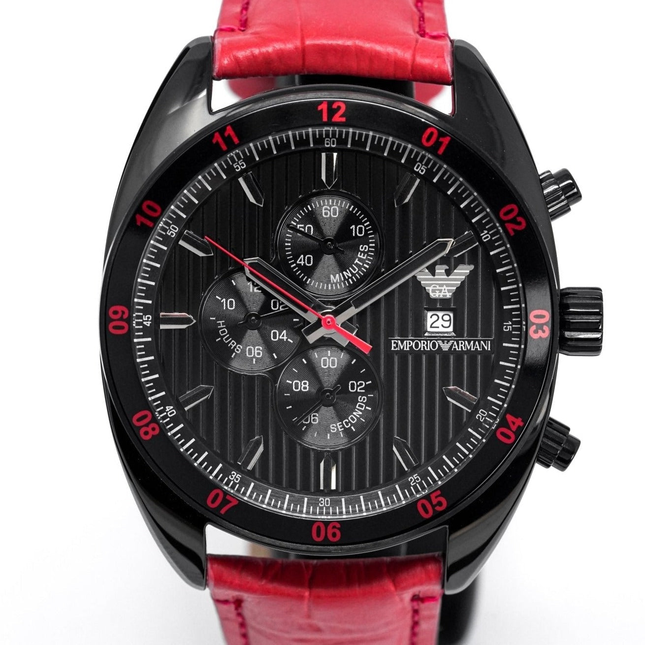 Emporio Armani Ar5918 Men S Sportivo Chronograph Watch Black - Image 2