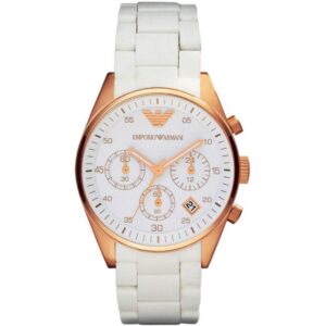 Emporio Armani Ar5920 Ladies Rose Gold Chronograph Watch