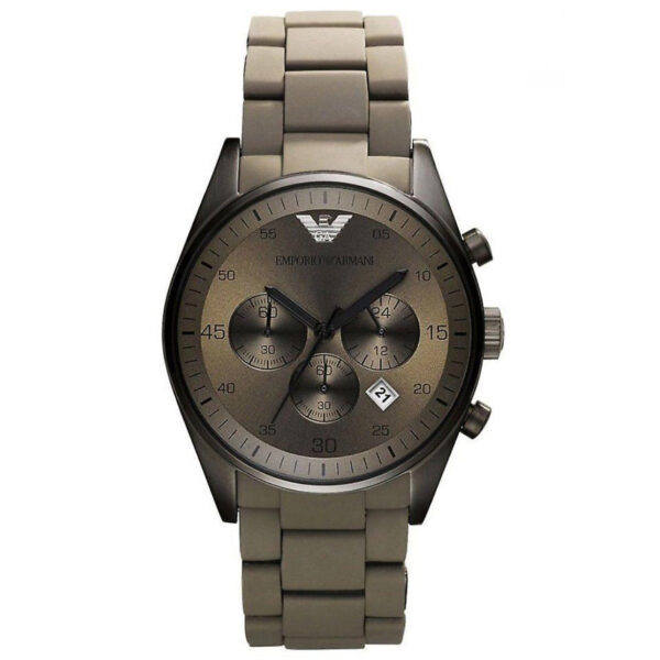 Emporio Armani Ar5950 Ladies Sportivo Chronograph Brown Watch