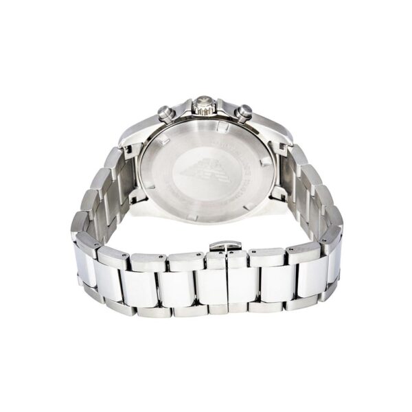 Emporio Armani Ar6090 Men S Silver Chronograph Watch - alternate view